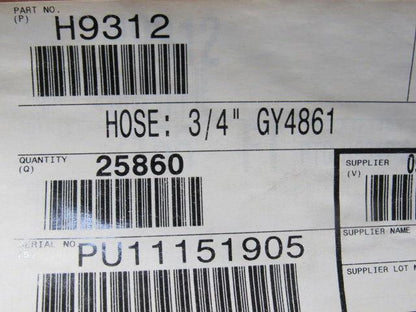 Goodyear 4861 GY4861 Galaxy 3/4" (19mm) AC Hose Suction Line 2000' Bulk