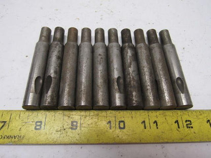 Dayton LPX50-300 .375 Round Hole Ball Lock Punch Tooling 1/2" Shank Lot Of 10