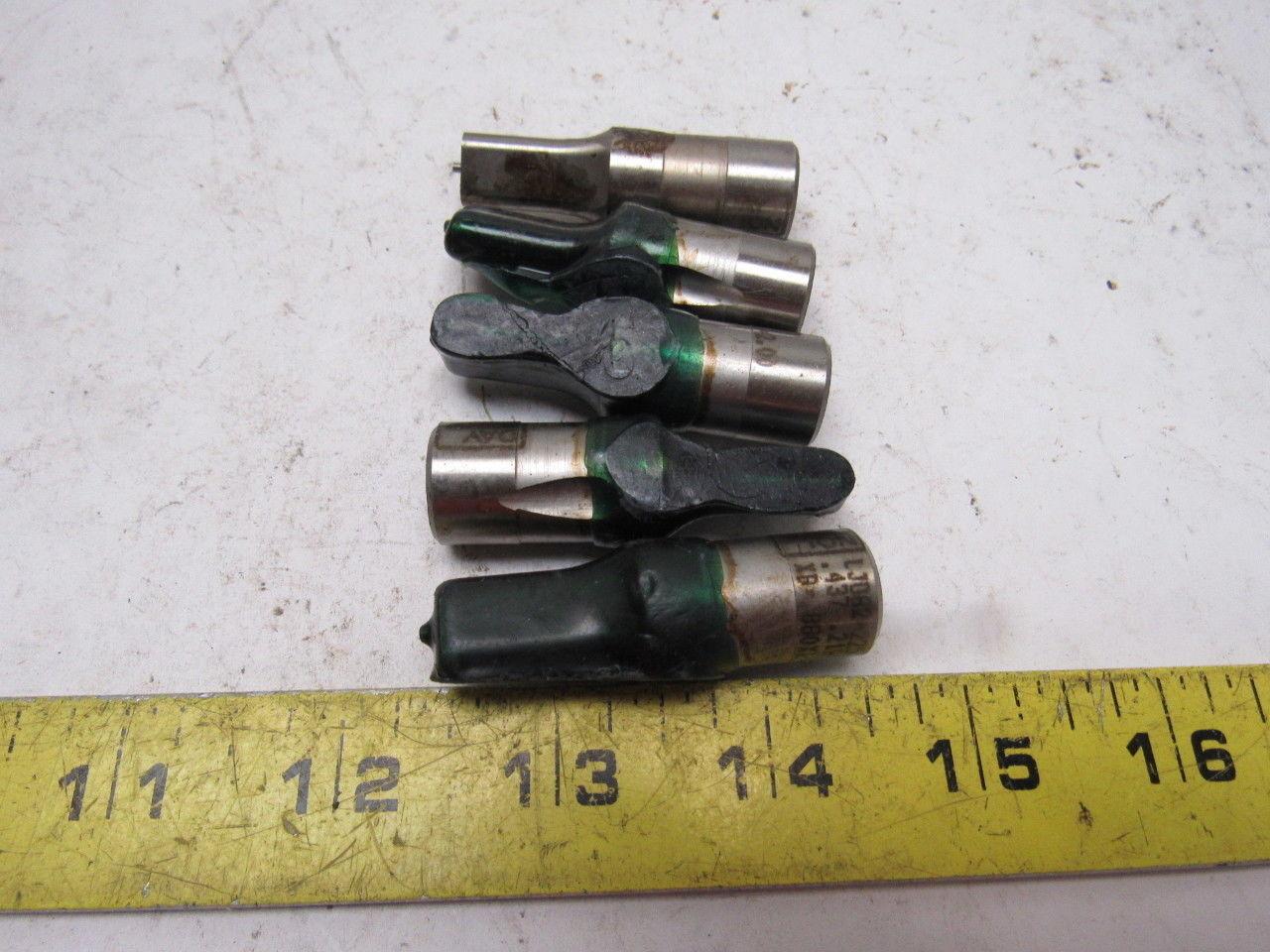 Dayton LJ062-225 .437 .218 XL=2.000 XB=.880 Oblong Hole Punch Ball Lock Lot/5