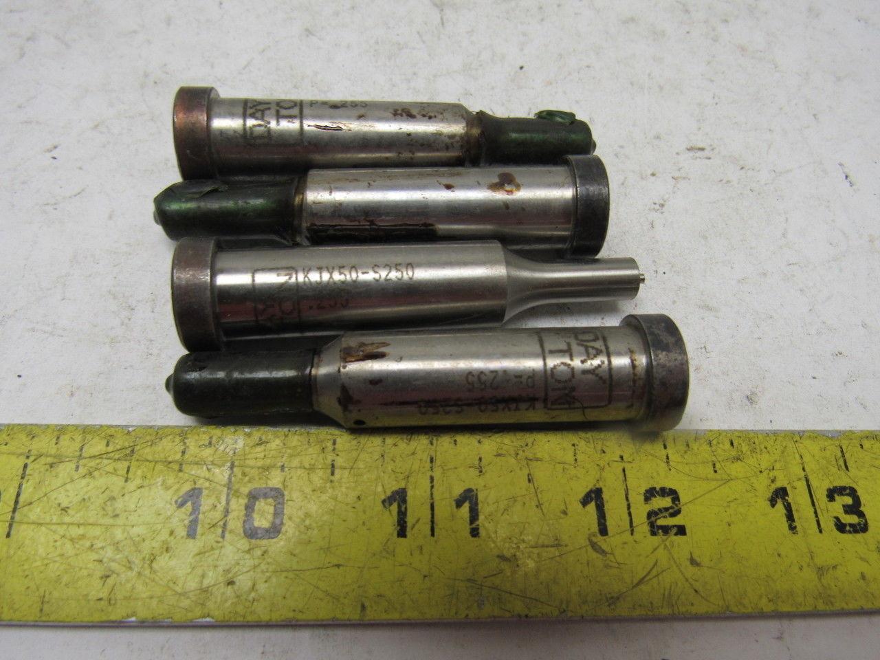 Dayton KJX50-S250 .255 Round Hole Punch Press Fit Die Tooling Lot of 4