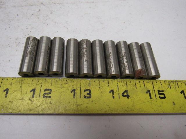 Dayton VAX37 137 P .1290 XL= 1.1250 Round Hole Press Fit Die Button Lot Of 10