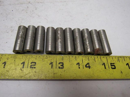 Dayton VAX37 137 P .1290 XL= 1.1250 Round Hole Press Fit Die Button Lot Of 10