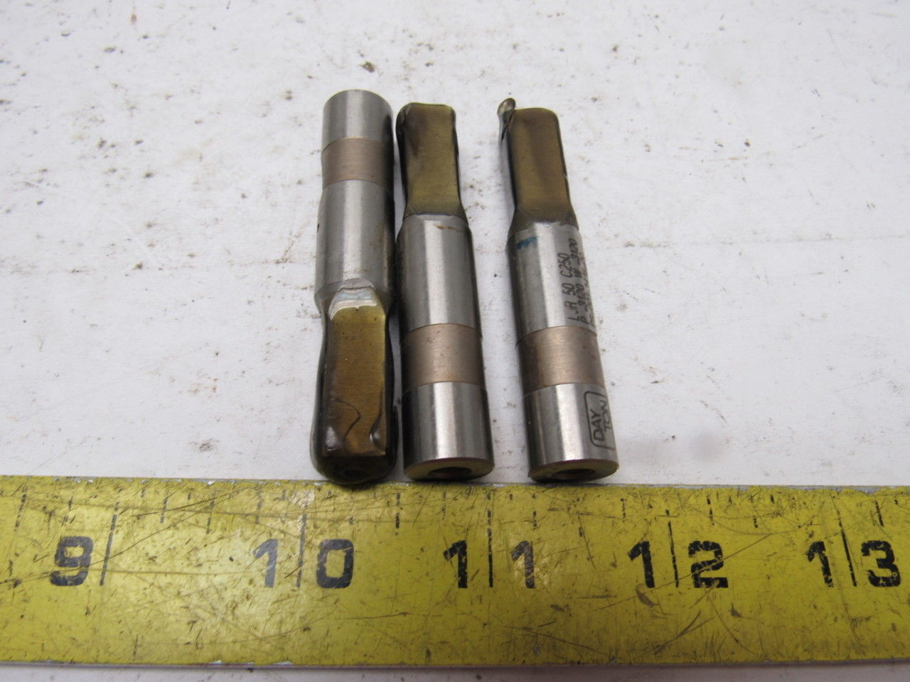 Dayton JR 50C250 P .3120 W .3120 Square Hole Punch Ball Lock Die Tooling Lot/3
