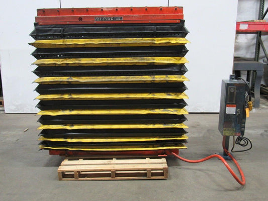 Globe 1000LB Hydraulic Scissor Lift Table 24"x60"Top  64"Max 12"Min 3PH Electric