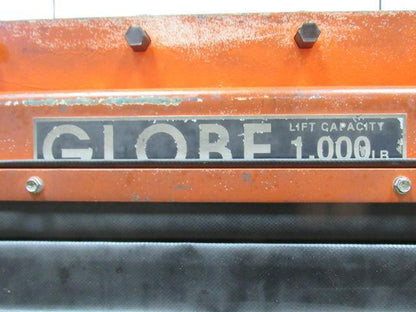 Globe 1000LB Hydraulic Scissor Lift Table 24"x60"Top  64"Max 12"Min 3PH Electric