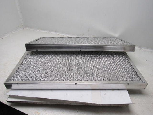 14-1/2"x 29-1/2"x2" Aluminum Mesh Washable Air Return Filter Lot/2
