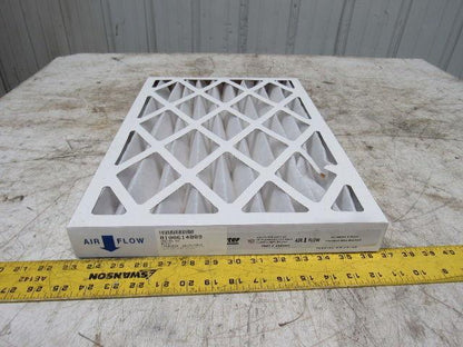 Profitter 4300484 14"x20"x2" Metal Back Pleated Air Filter Cardboard Edge Lot/12