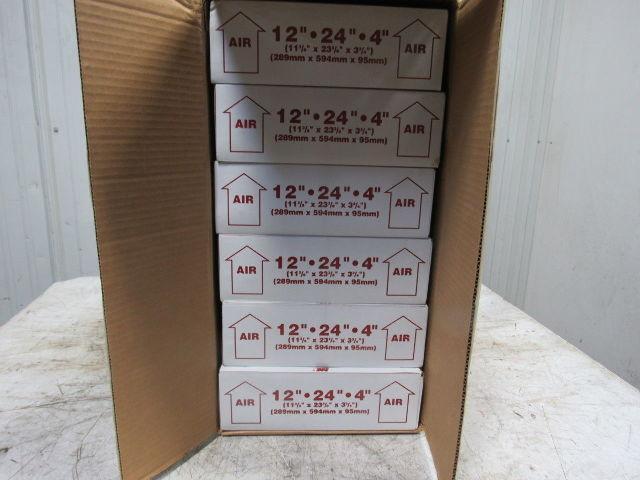 AAF 140-104-319 AMAir 300X 12"x24"x4" Pleated Air Filter Metal Reinforced Lot/6