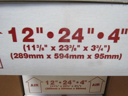 AAF 140-104-319 AMAir 300X 12"x24"x4" Pleated Air Filter Metal Reinforced Lot/6