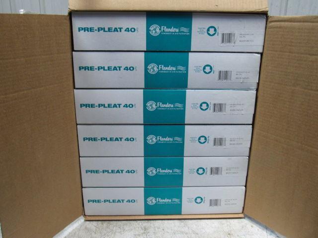 Flanders 80255.042020 20"x20"x4" MERV 8 LPC Hi Cap Pre-Pleat Air Filter Lot/12