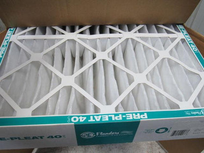 Flanders 80255.042020 20"x20"x4" MERV 8 LPC Hi Cap Pre-Pleat Air Filter Lot/12