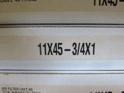 Air Handler 30935W 11"x 45-3/4"x1" Pleated Air Filter 40% S/C Lot Of 12