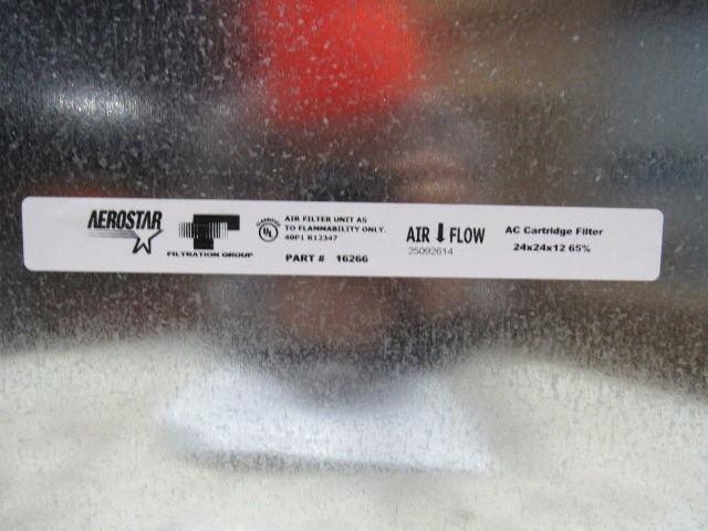 Aerostar 16266 24x24x12 MERV 11 Double Header Steel & Fiberglass Media Filter