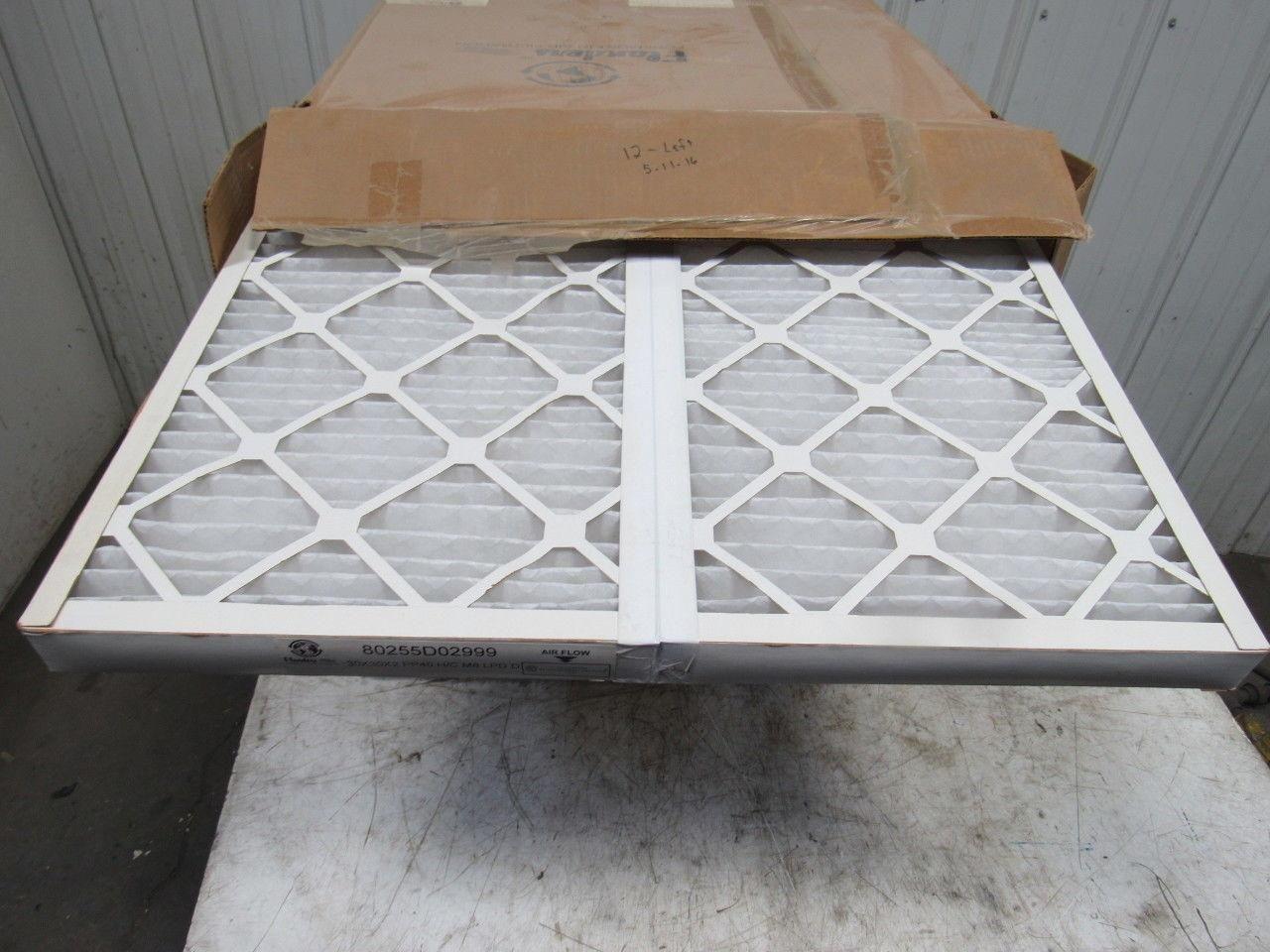 Flanders 80255D02999 30x30x2 PP40 H/C MERV 8 LPD D Pleated Air Filter Lot OF 12