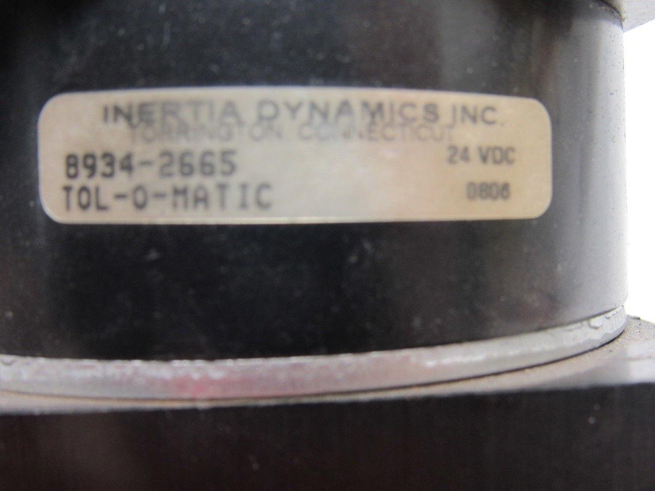 Inertia Dynamics 8934-2665 TOL-O-MATIC 24 VDC Brake NO SHAFT Parts or Repair