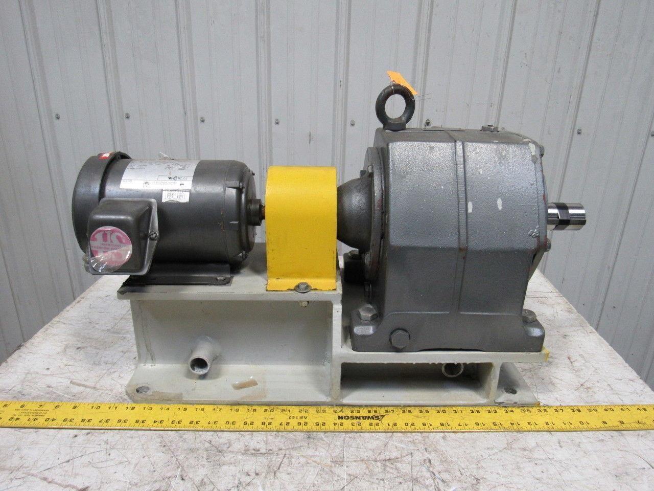 US Motors CBN2403SB3140 2Hp Inline  Gear Reducer  140: 1 Ratio 230/460V 3PH