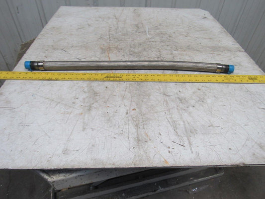 Gooding Rubber 34" Stainless Steel Braided Hydraulic Hose W/33mm Male Ends