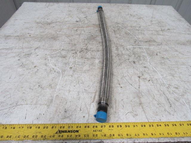 Gooding Rubber 34" Stainless Steel Braided Hydraulic Hose W/33mm Male Ends