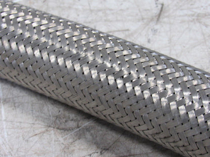 2" OD Stainless Steel Flexible Braided Hose 44" W/1-3/4" Pipe Union