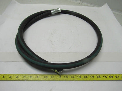Kuri Tec A4143S Medium Pressure 1/2" ID Paint Fluid Transfer Hose 6' W/Fittings