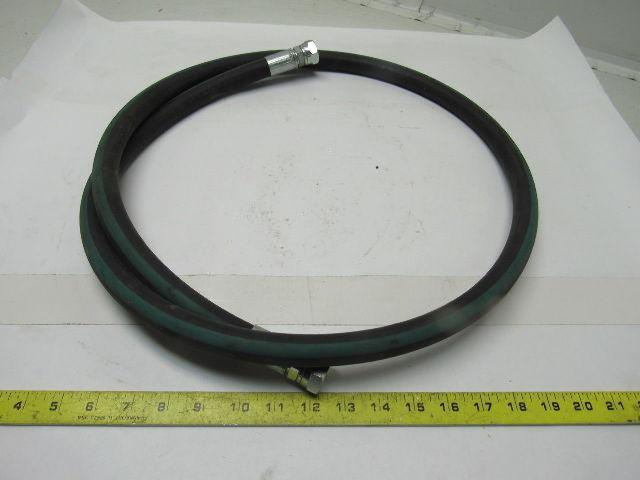 Kuri Tec A4143S Medium Pressure 1/2" ID Paint Fluid Transfer Hose 6' W/Fittings