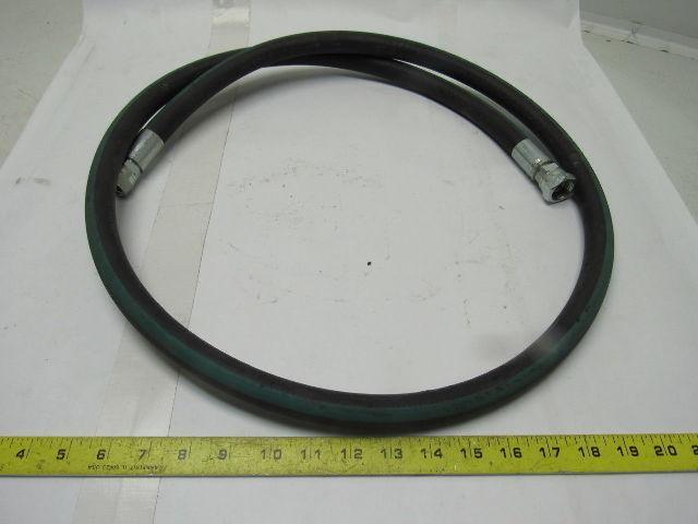 Kuri Tec A4143S Medium Pressure 1/2" ID Paint Fluid Transfer Hose 6' W/Fittings