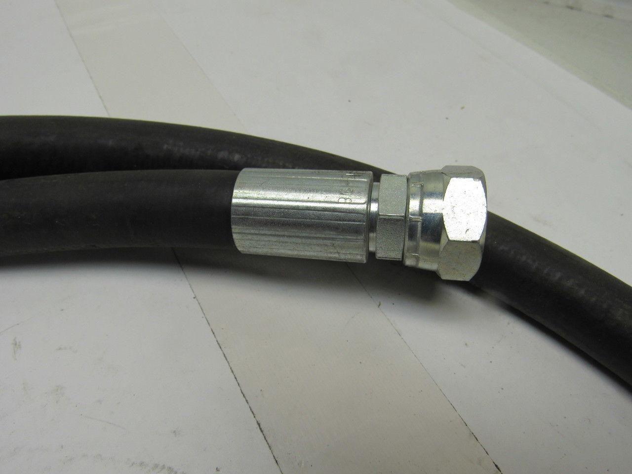 Kuri Tec A4143S Medium Pressure 1/2" ID Paint Fluid Transfer Hose 6' W/Fittings