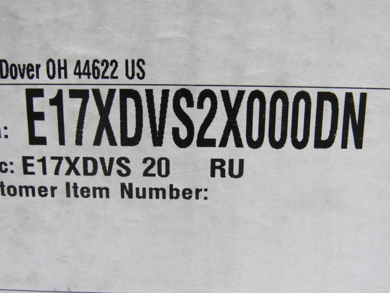 Winsmith E17XDVS2X000DN 20:1 .940Hp 87.5 Output RPM Right Angle Gear Reducer