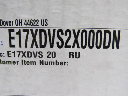 Winsmith E17XDVS2X000DN 20:1 .940Hp 87.5 Output RPM Right Angle Gear Reducer