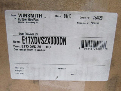 Winsmith E17XDVS2X000DN 20:1 .940Hp 87.5 Output RPM Right Angle Gear Reducer