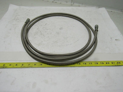Stainless Steel Braided Hose 7/16" OD X 1/8" ID X 10'
