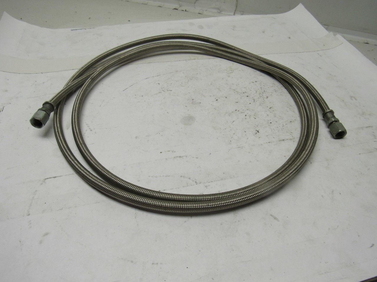 Stainless Steel Braided Hose 7/16" OD X 1/8" ID X 10'