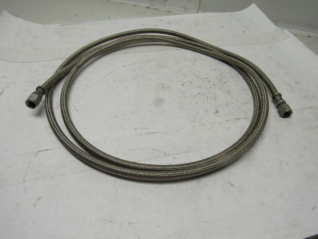 Stainless Steel Braided Hose 7/16" OD X 1/8" ID X 10'