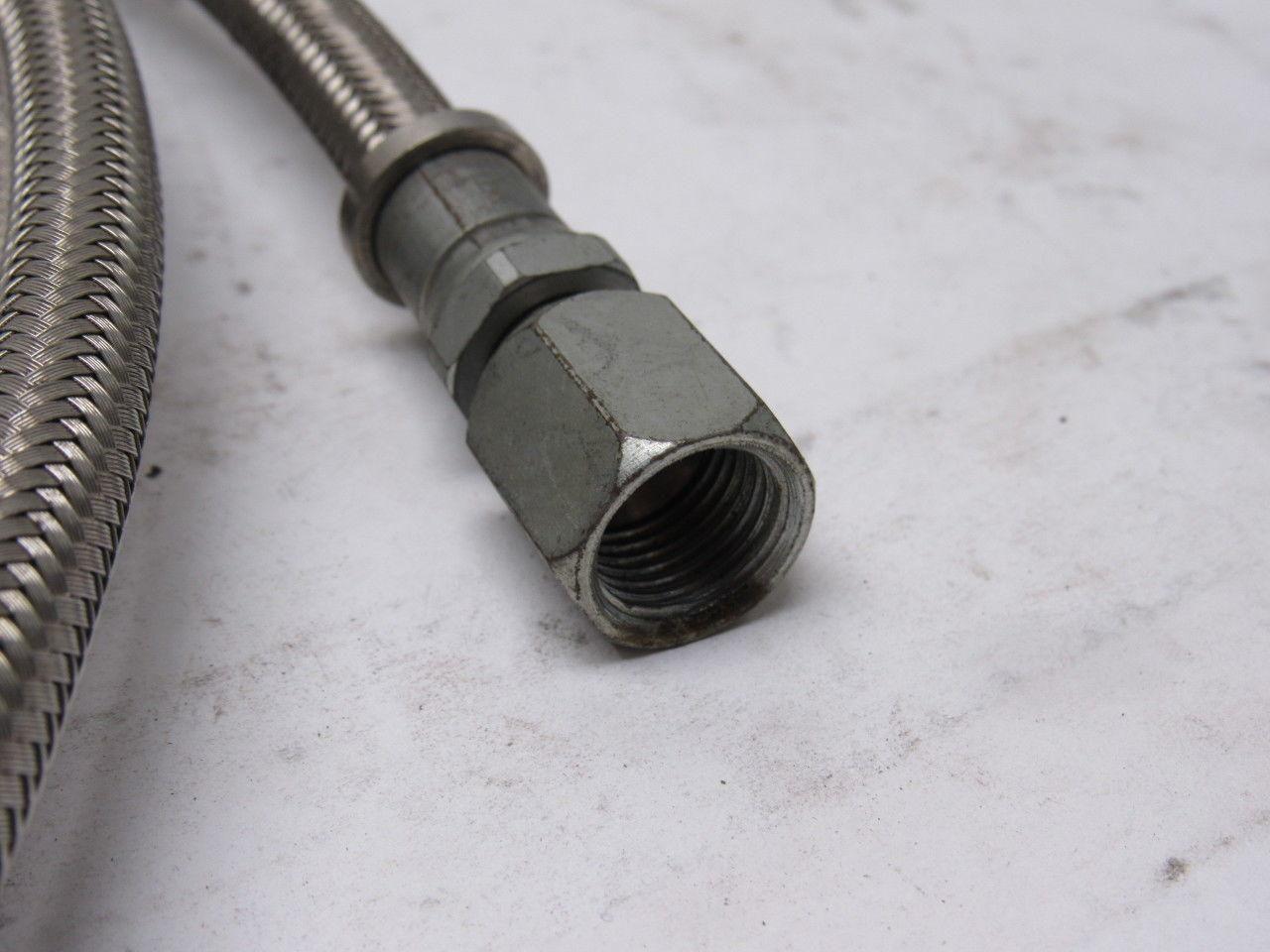 Stainless Steel Braided Hose 7/16" OD X 1/8" ID X 10'