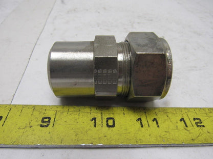 Parker 1" Weld-Lok To Compression 316SS Socket Weld Connector
