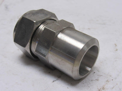 Parker 1" Weld-Lok To Compression 316SS Socket Weld Connector
