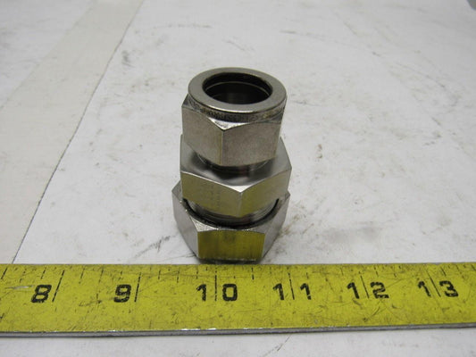 Parker 16RU12-316 A-Lok Reducing Union 1" to 3/4" Double Ferrule Tube Fitting