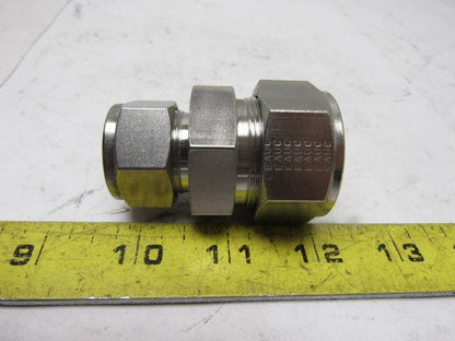 Parker 16RU12-316 A-Lok Reducing Union 1" to 3/4" Double Ferrule Tube Fitting