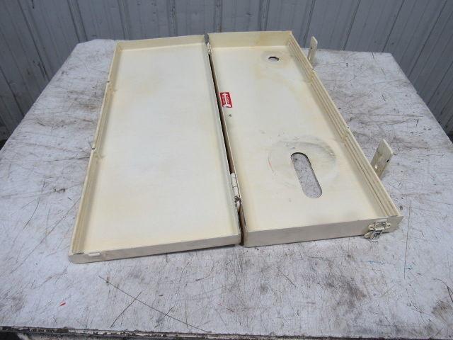 V-Belt Idler Pulley Guard Hinged Door Enclosure 34"x13"x 4"