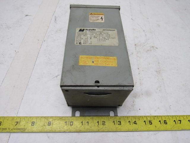 Jefferson 216-1111-000 Transformer 1PH .150 KVA 600V 120 X 240V