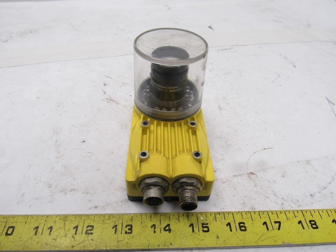 Cognex 800-5834-1F In-Sight 5110 /REV H 24VDC Fujinon 1:1.4/9mm HF6HA-1B Scanner