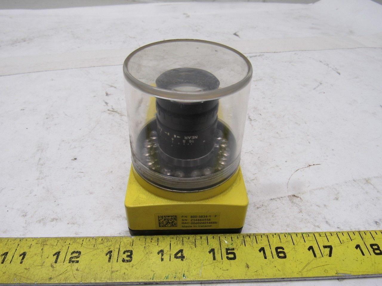 Cognex 800-5834-1F In-Sight 5110 /REV H 24VDC Fujinon 1:1.4/9mm HF6HA-1B Scanner