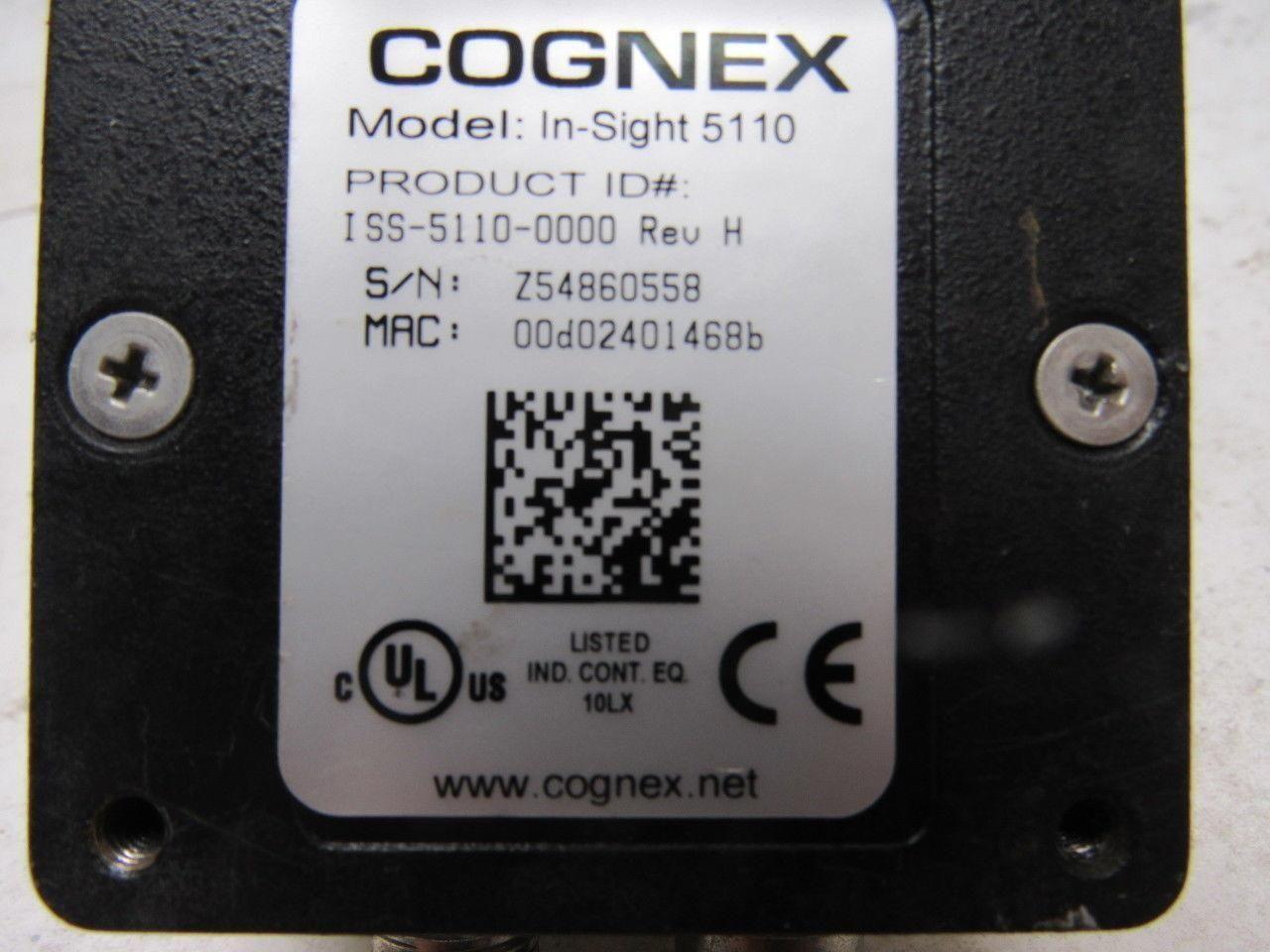Cognex 800-5834-1F In-Sight 5110 /REV H 24VDC Fujinon 1:1.4/9mm HF6HA-1B Scanner