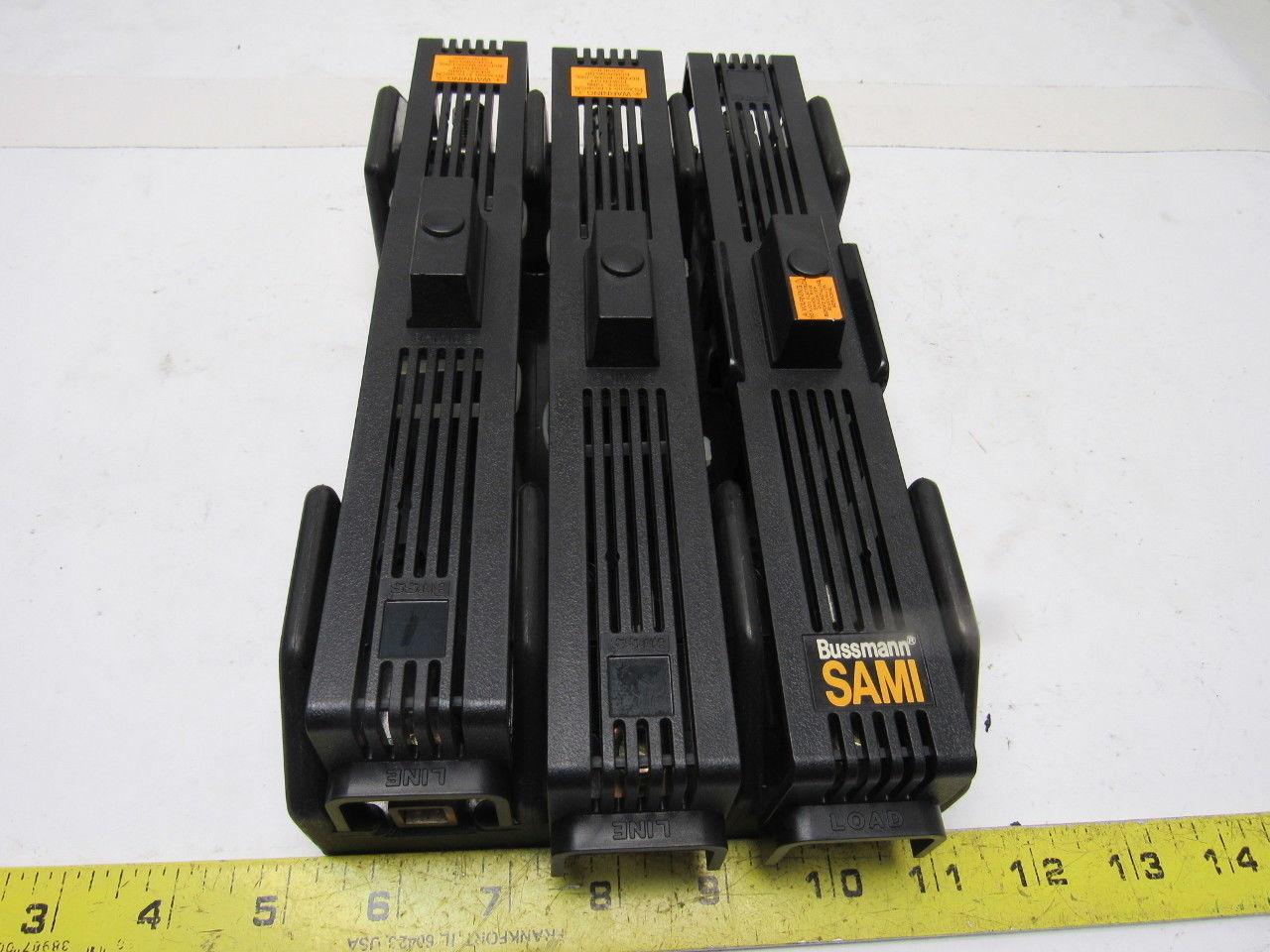 Buss R60100-3COR 3 Pole Class R Fuse Holder Block 600V 100A