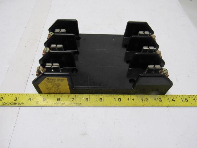 Buss R60100-3COR 3 Pole Class R Fuse Holder Block 600V 100A
