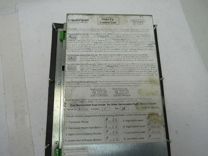 DistaView LiquaVision Liquid Level Make-Up Control Unit Version 1.7 Rev. 4A
