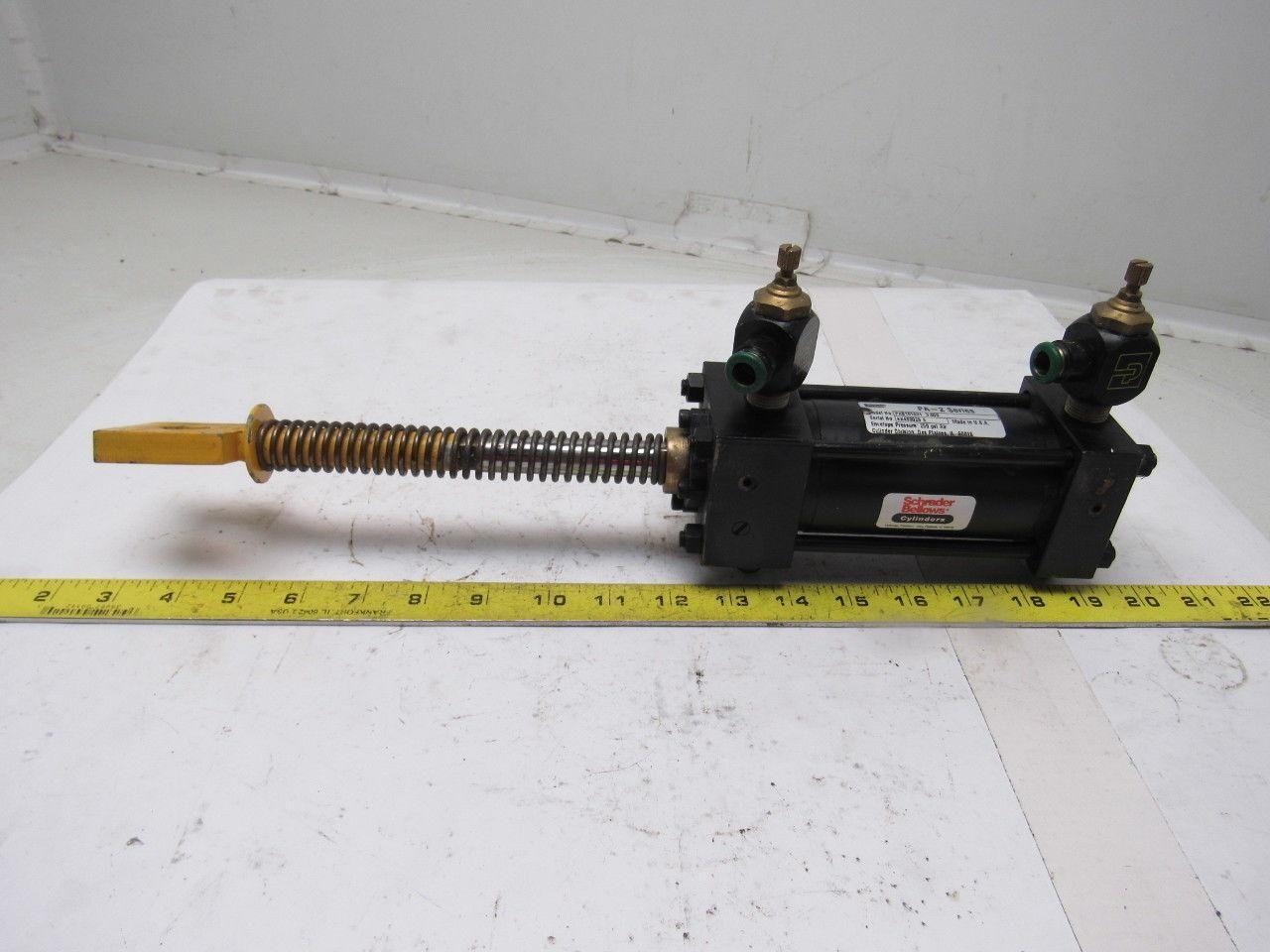 Schrader Bellows PAB101621 Pneumatic Cylinder 2" Bore X 3" Stroke 250PSI