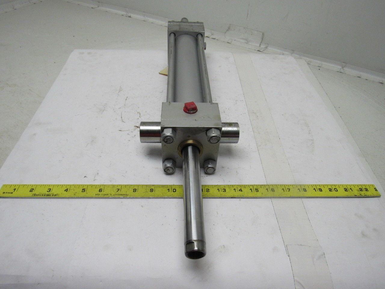 Milwaukee H71D Pneumatic Air Cylinder 2.5" Bore 10" Stroke Double Rod