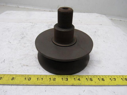 Osborn V Groove Load Runner Idler Pulley 5-1/2" OD 1-1/4"-12 Thread Stud