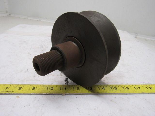 Osborn V Groove Load Runner Idler Pulley 5-1/2" OD 1-1/4"-12 Thread Stud